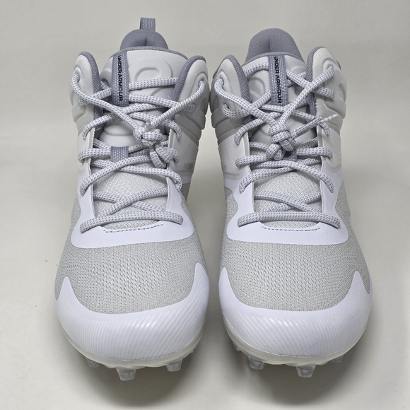 Under Armour Command MC Mid UA Lacrosse Cleats White 3025639-100 Mens Sz 13 New - Picture 7 of 10